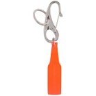 Alexander McQueen Orange Hook and Bottle Keychain