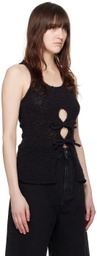 Holzweiler Black Wou Tape Tank Top