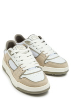 Cleens Lay Up Panelled Leather Sneakers Sand