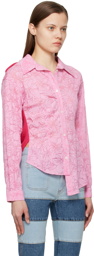 Andersson Bell Pink Moeka Combination Shirt