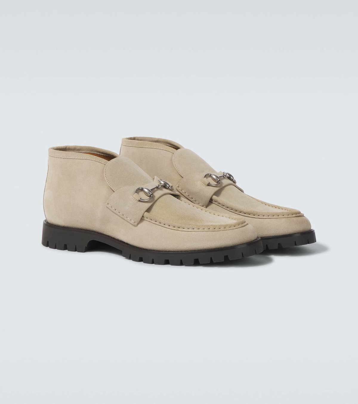 Gucci Horsebit suede desert boots