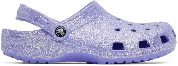 Photo: Crocs Purple Classic Glitter Clogs