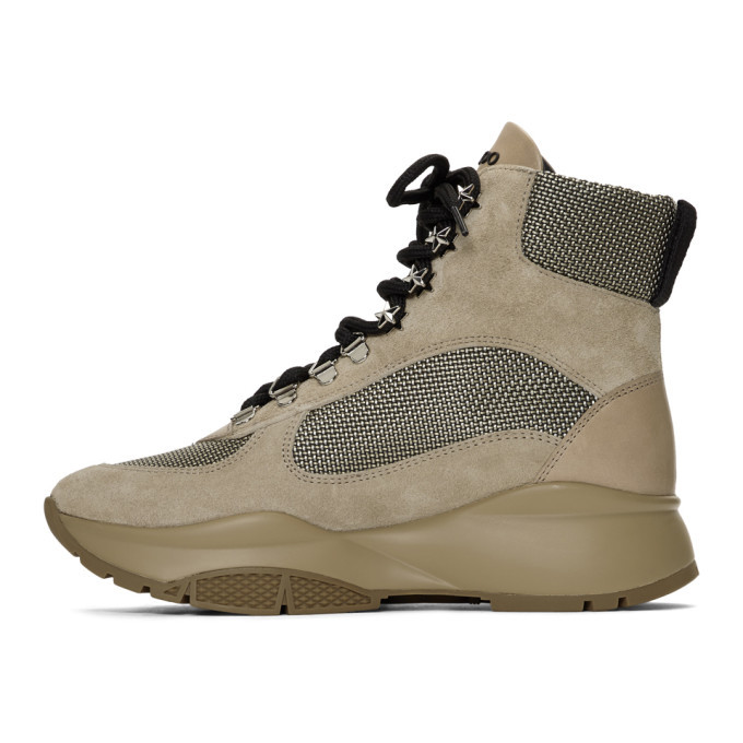 Jimmy Choo Tan Inka New Logo Lace-Up Boots Jimmy Choo display picture 3