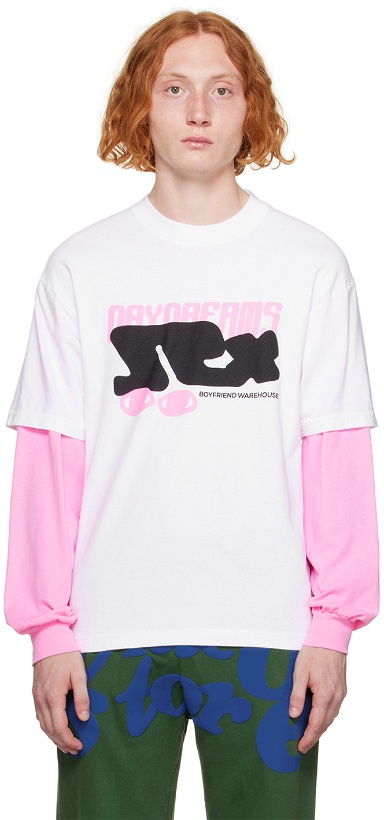 Photo: Video Store Apparel White 'Daydreams' Long Sleeve T-Shirt