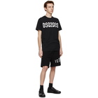 Dsquared2 Black Mirror Logo Cool T-Shirt