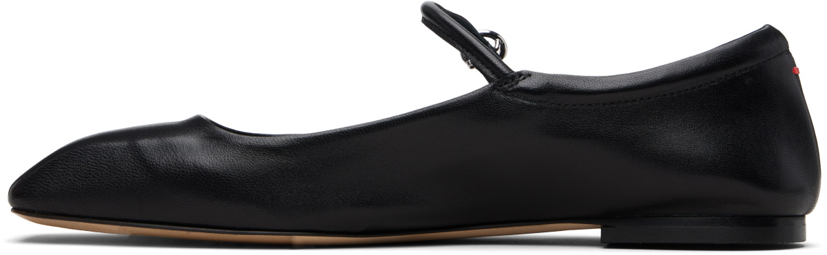 Aeyde Black Uma Mary-Jane Flats