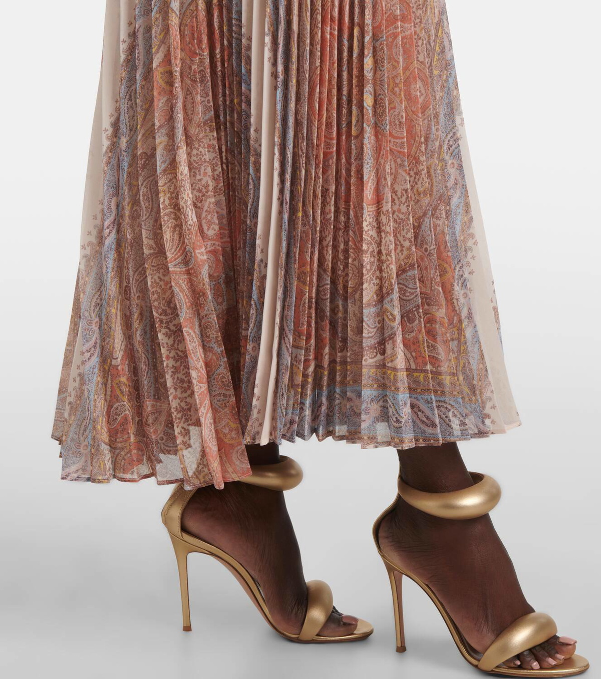 Zimmermann Illustration Sunray paisley caped midi dress
