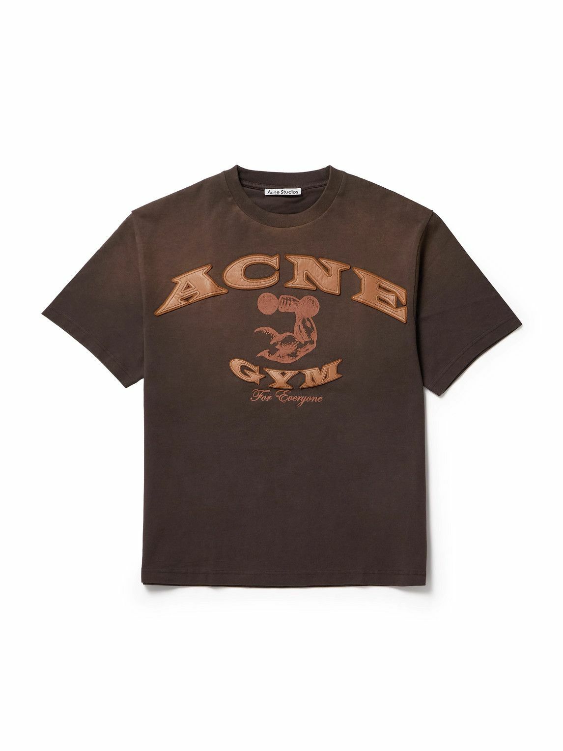 Acne Studios Men's Everest Sports T-Shirt in Ivory White