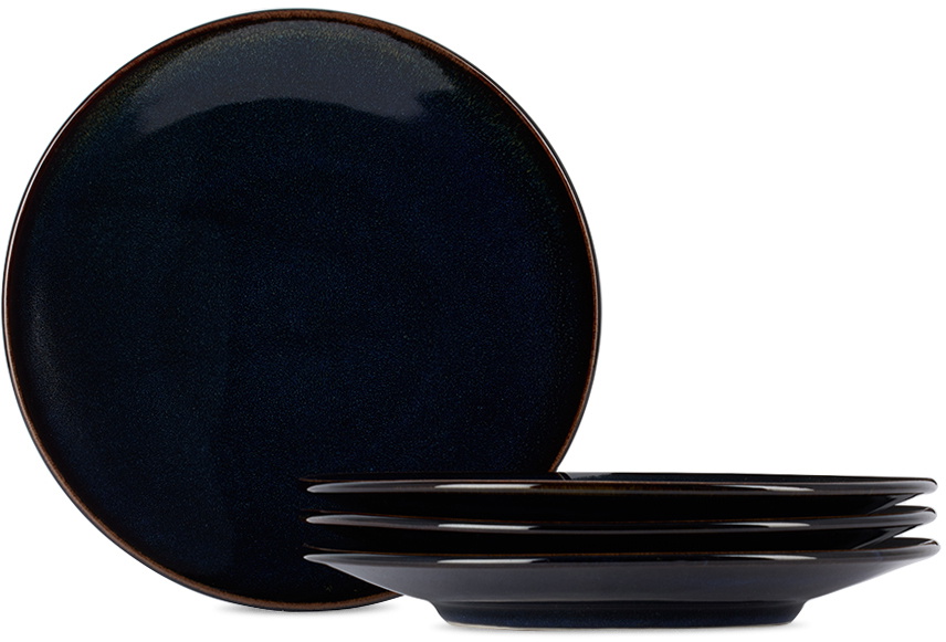 Jars Céramistes Navy Tourron Large Dinner Plate Set, 4 pcs