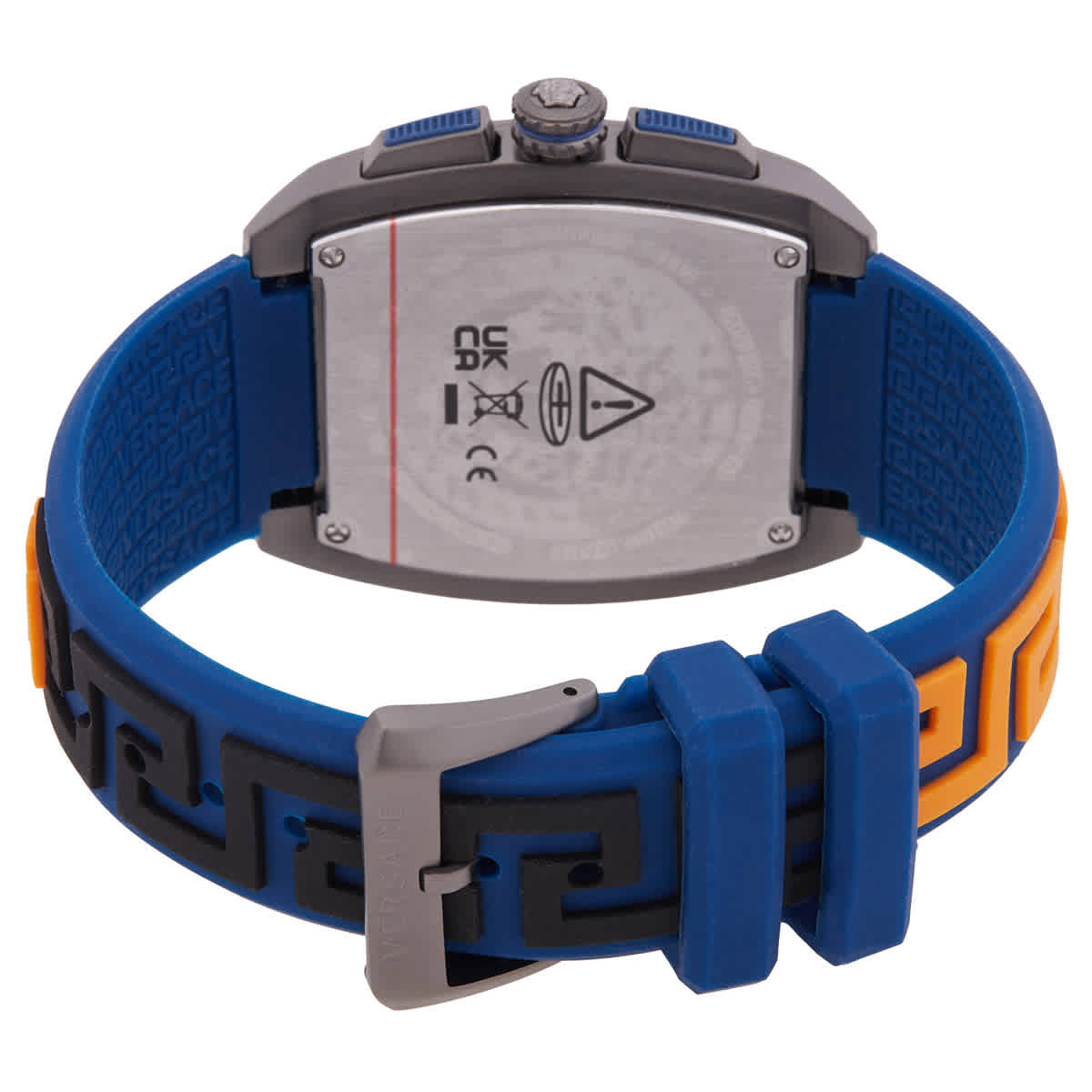 Versace Dominus Chronograph Quartz Blue Dial Mens Watch VE6H00323