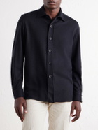 Rubinacci - Blanket Cashmere-Blend Jersey Shirt - Blue