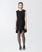Pinko Mini Dress With Open Back And Rhinestones Limo Black