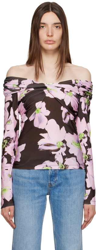 Photo: Stine Goya Brown & Pink Yuna Long Sleeve T-Shirt