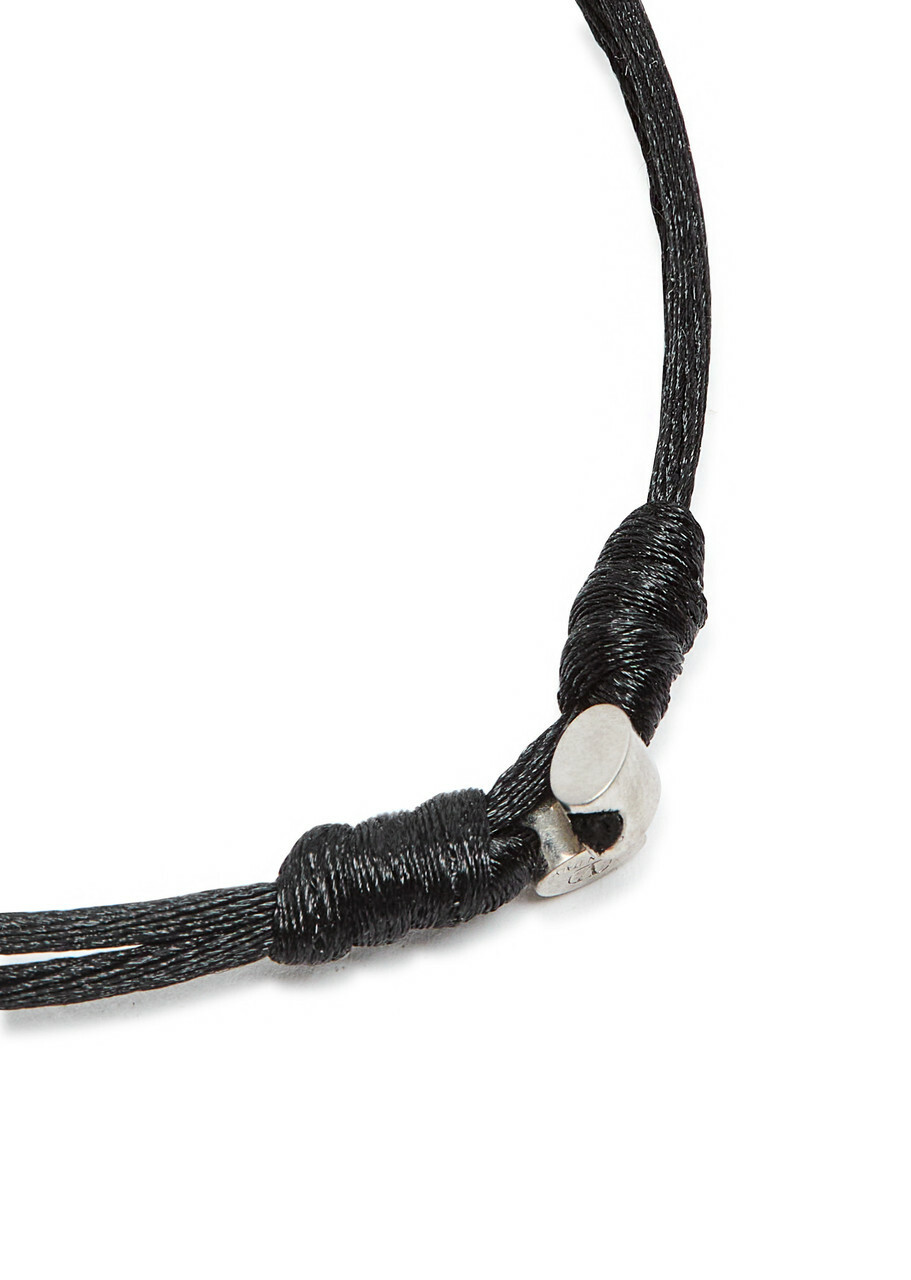 Valentino Garavani Vlogo Cord Bracelet - Black - One Size