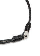 Valentino Garavani Vlogo Cord Bracelet - Black - One Size