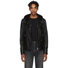 Mackage Black Leather Magnus-R Jacket