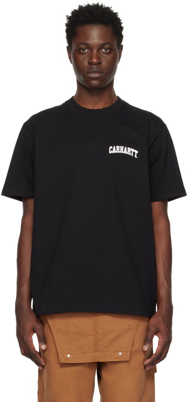 Photo: Carhartt Work In Progress Black University Script T-Shirt