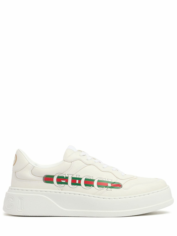 Photo: GUCCI Chunky B Faux Leather Sneakers
