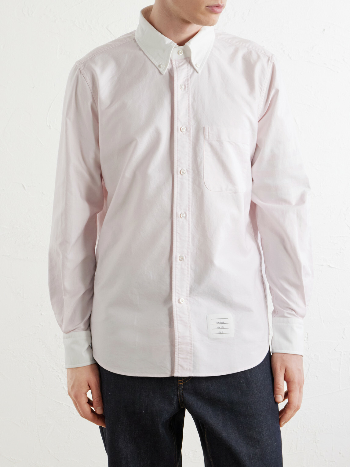 Thom Browne - Striped Cotton Shirt - Pink