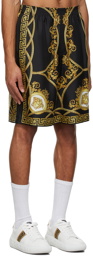 Versace Black 'La Coupe Des Dieux' Shorts