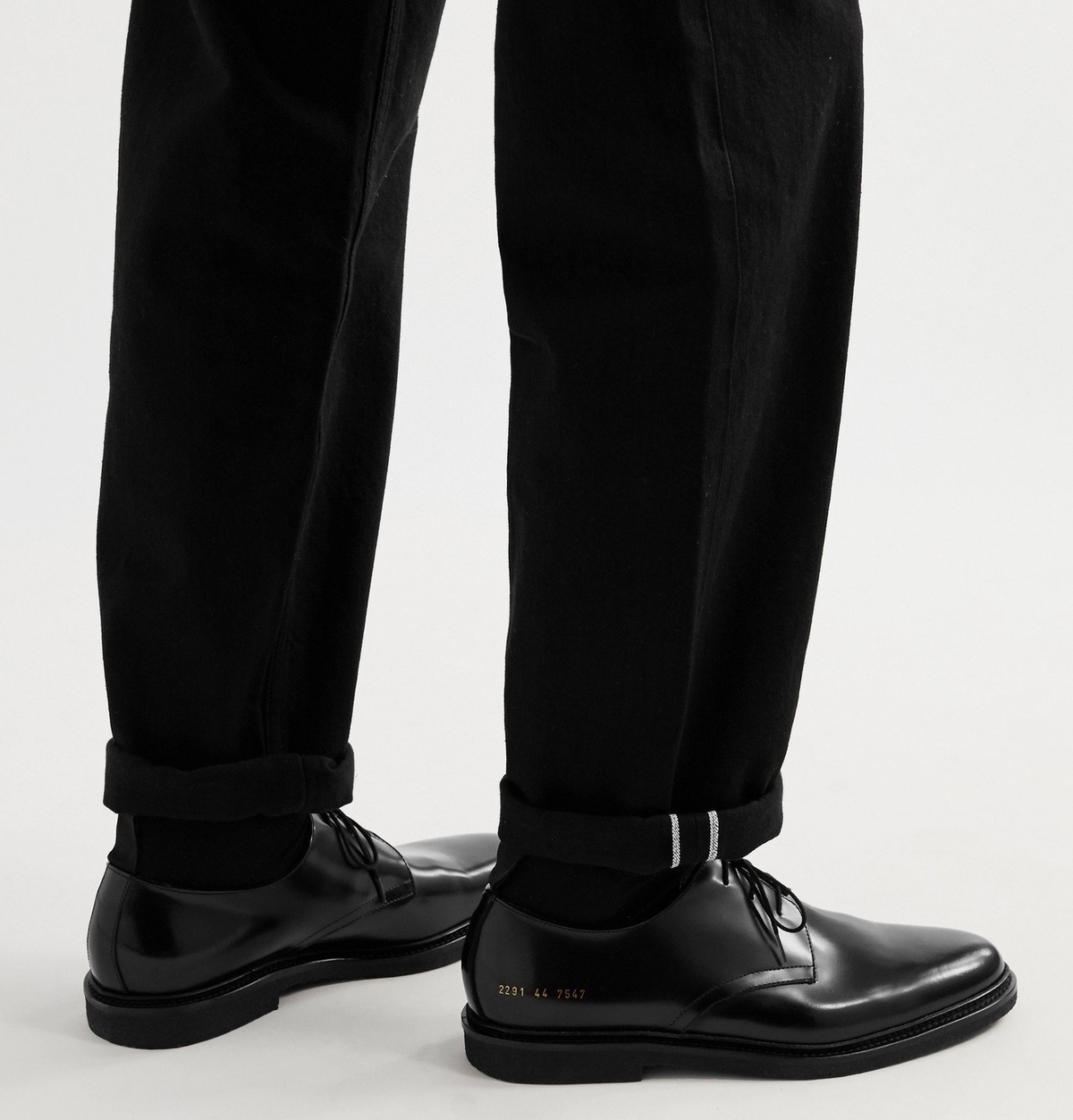 Common projects discount black cadet derbys