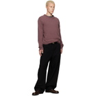 LEMAIRE Purple Crew-Neck Alpaca Wool Blend Sweater