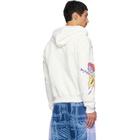 Chopova Lowena White Follow The Fairies Zip Hoodie