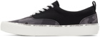 AAPE by A Bathing Ape Black & Grey Camo Lace-Up Sneakers