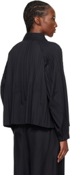 PLEATS PLEASE ISSEY MIYAKE Black Smooth Jacket