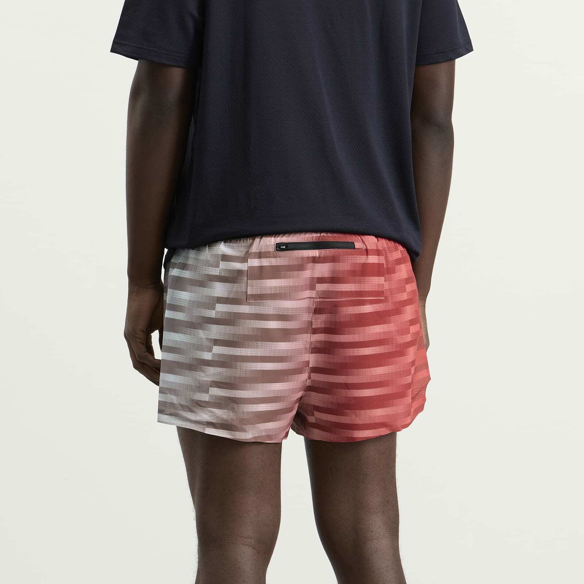 Bandit Men's Men’s Split Shorts in Uneven Horizontal Gradient/Poppy Multi