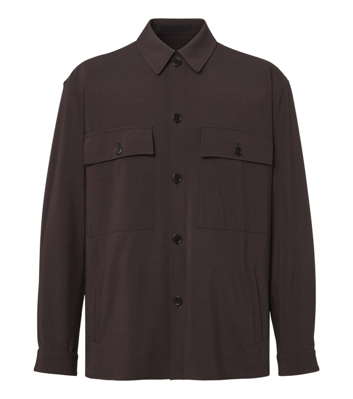 Photo: Giorgio Armani Wool and silk-blend shirt