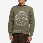 Billionaire Boys Club Men's Heart & Mind Stencil Logo Knit in Khaki