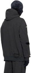 Doublet Black Destroyed Hoodie