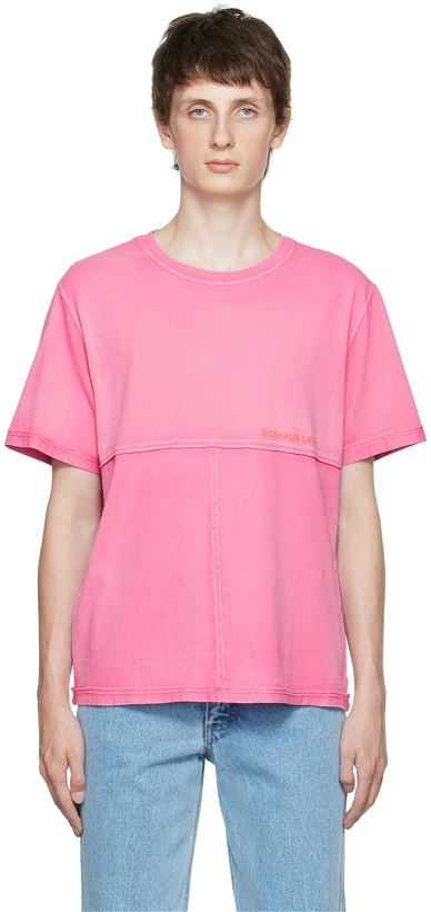 Photo: Eckhaus Latta Pink Lapped T-Shirt