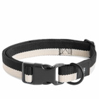 HAY Flat Dog Collar - Medium/Large in Black/White 