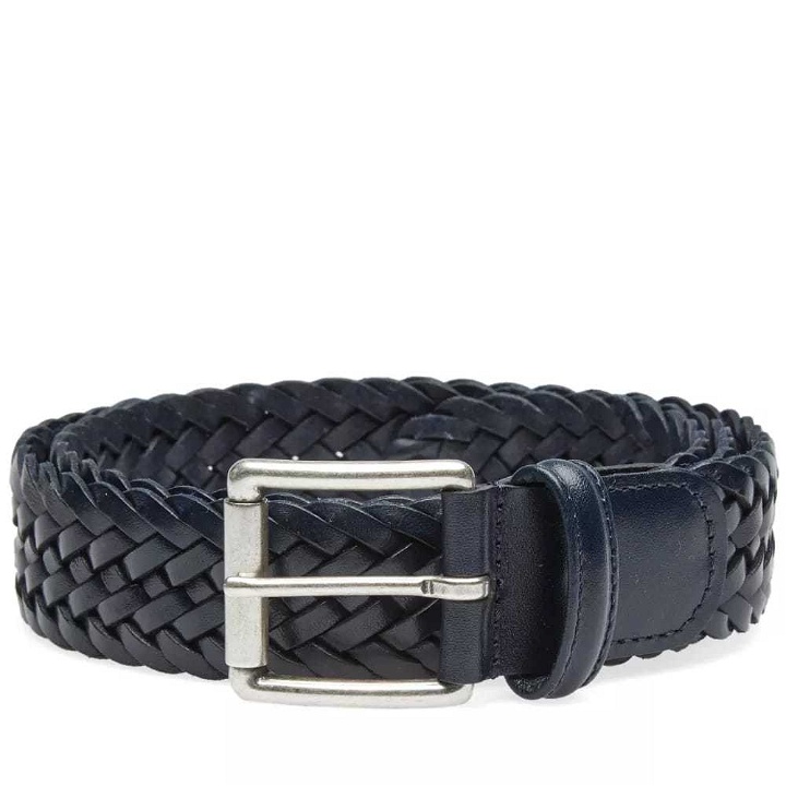 Photo: Anderson's Woven Leather Belt Blue