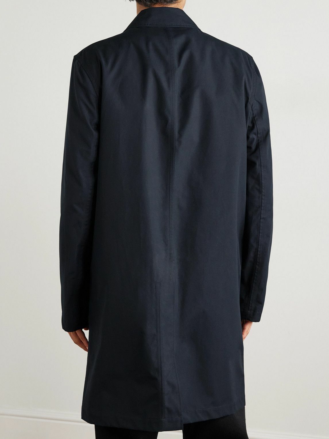 Private White V.C. - Jack's Mac Cotton Coat - Blue Private White V.C.