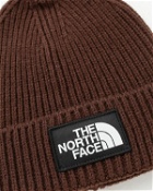 The North Face Logo Box Cuffed Beanie Brown - Mens - Beanies
