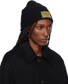 MM6 Maison Margiela Black Access Labels Story Beanie