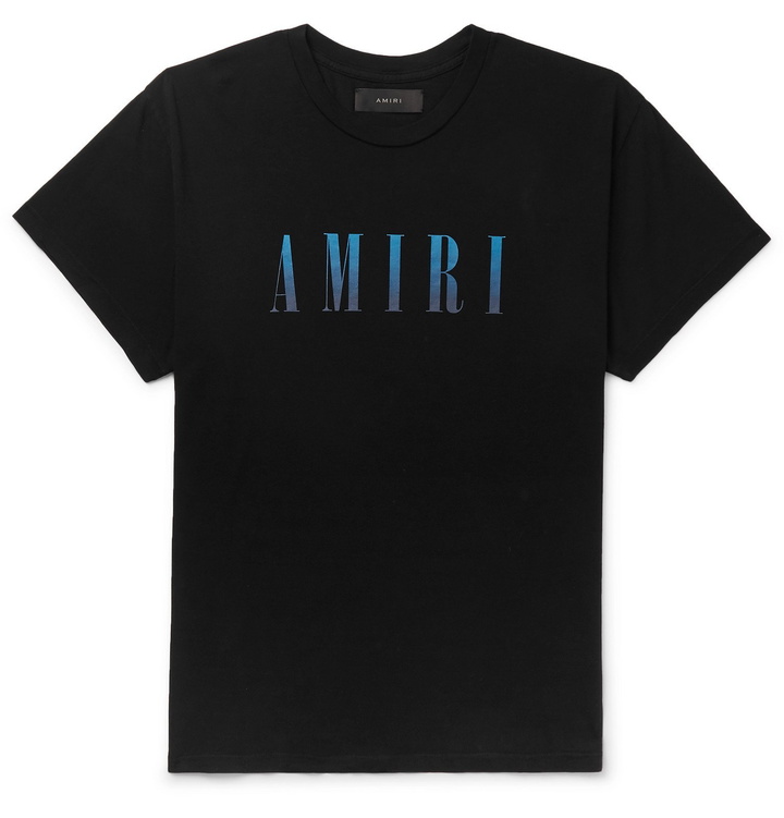 Photo: AMIRI - Logo-Print Cotton-Jersey T-Shirt - Black