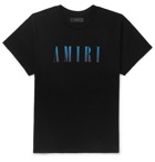 AMIRI - Logo-Print Cotton-Jersey T-Shirt - Black