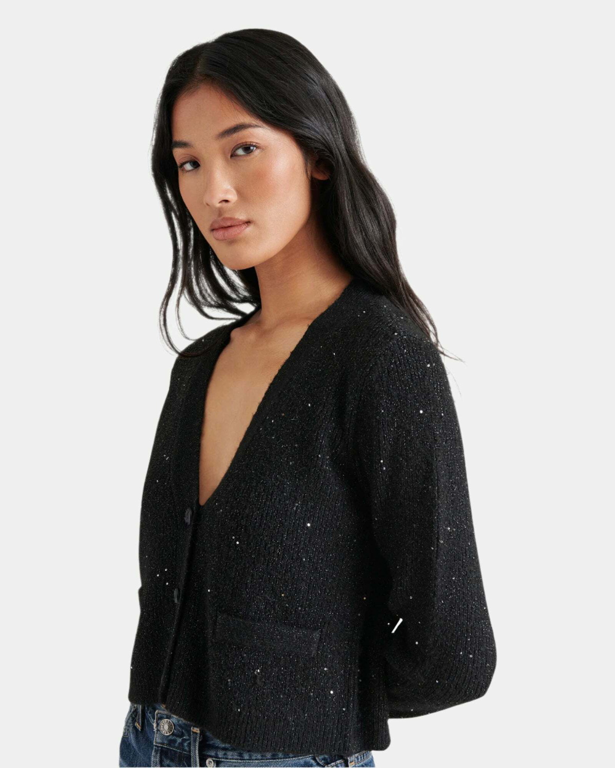 Steve Madden Aero Cardigan in Charcoal