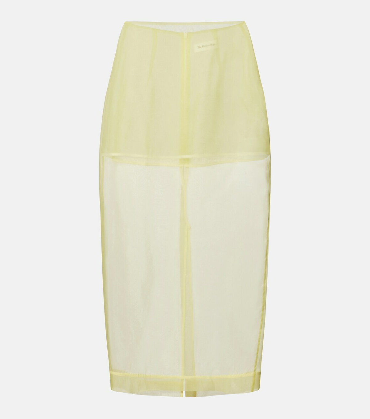 The Frankie Shop Peri sheer silk-blend midi skirt