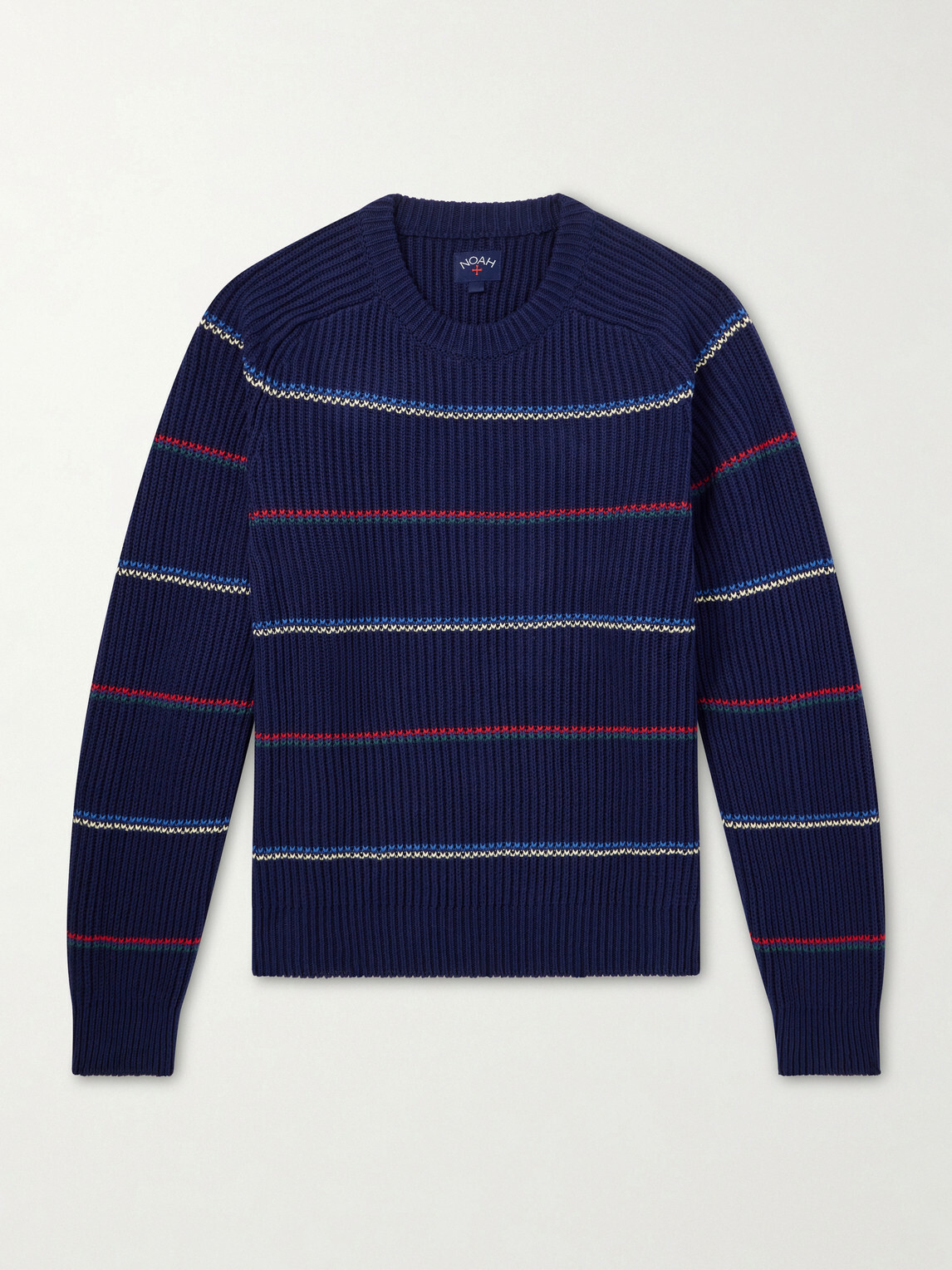 Noah - Ribbed Cotton Sweater - Blue