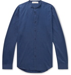 Orlebar Brown - Giles Slim-Fit Grandad-Collar Cotton Shirt - Blue