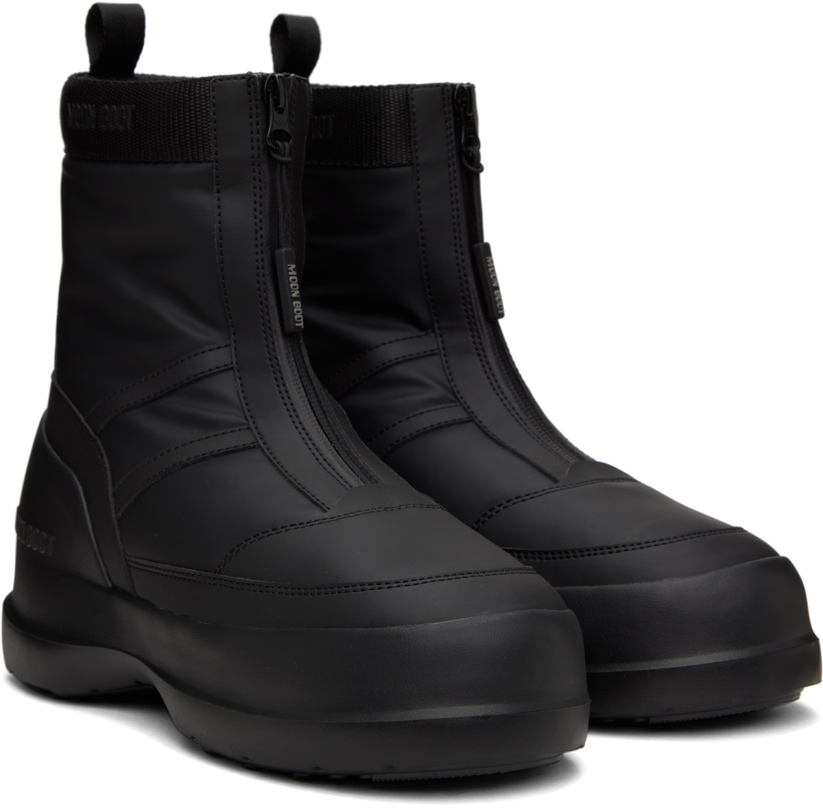 Moon Boot Black Luna Zip Boots