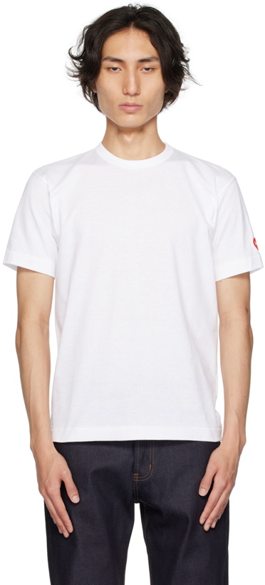 Photo: COMME des GARÇONS PLAY White Invader Edition T-Shirt