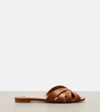 Aquazzura Copacabana leather slides