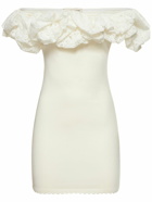 ALEXANDRE VAUTHIER - Sangallo Knit Ruffle Mini Dress