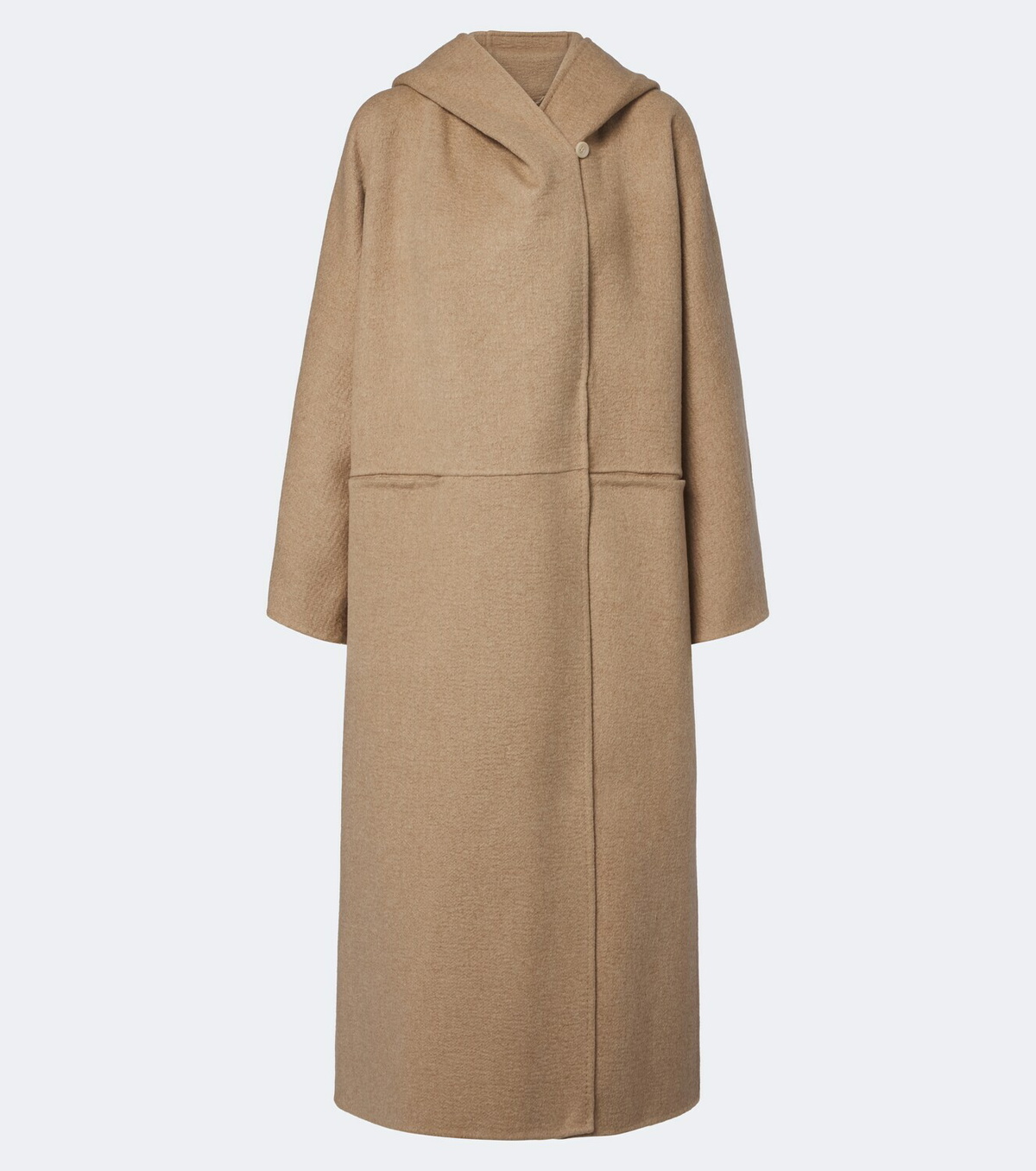 Max Mara Hooded camel hair and mohair coat